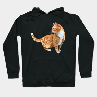 Ginger Tabby Cat Blep Hoodie